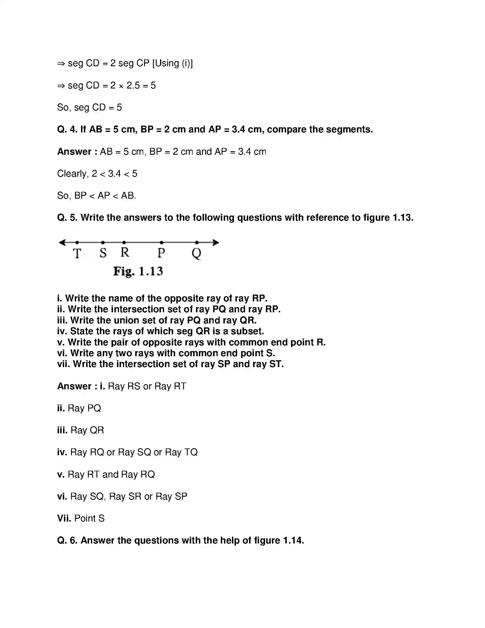 Maharashtra Board Class 9th Mathematics Part-II - English Medium Basic Concepts in Geometry Solution 11