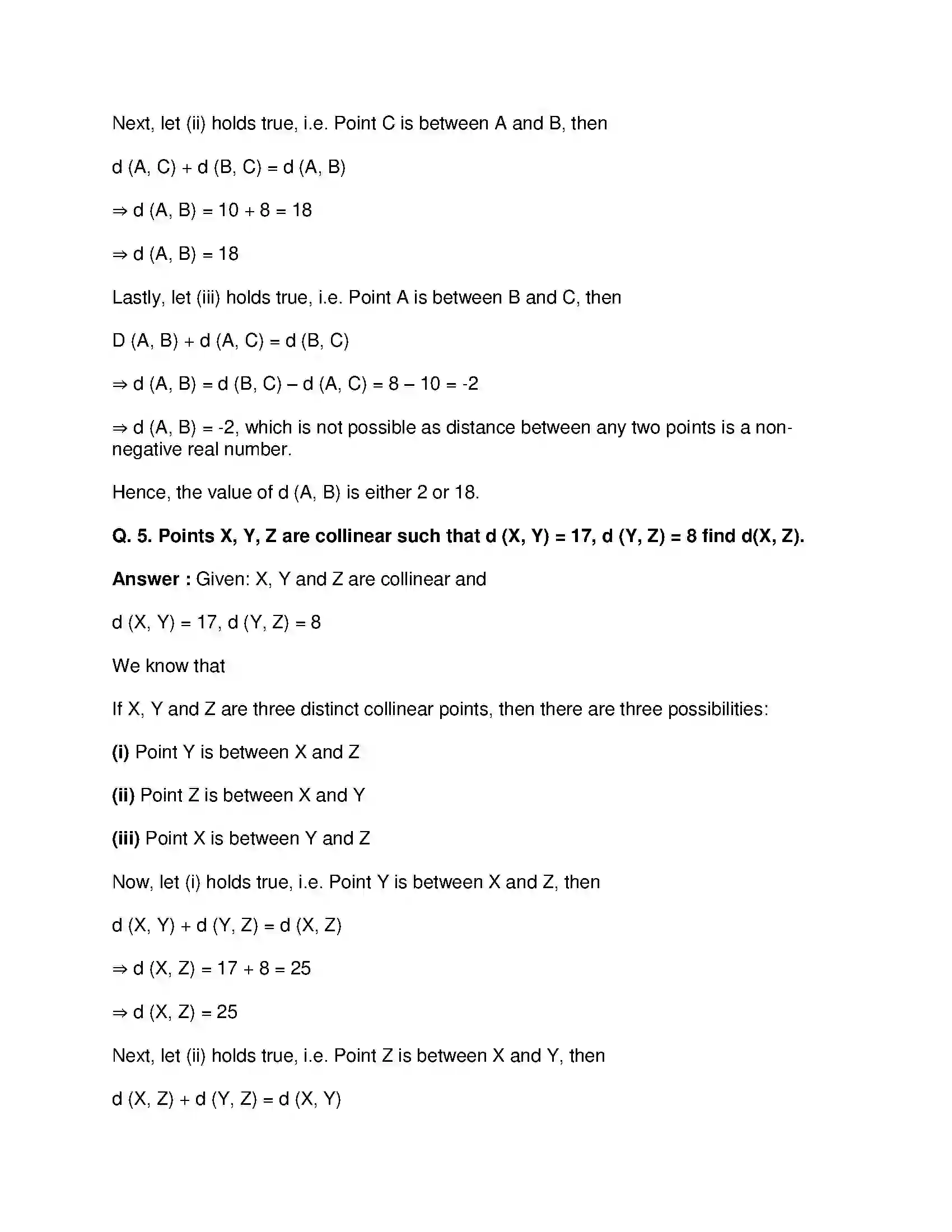 Maharashtra Board Class 9th Mathematics Part-II - English Medium Basic Concepts in Geometry Solution 6