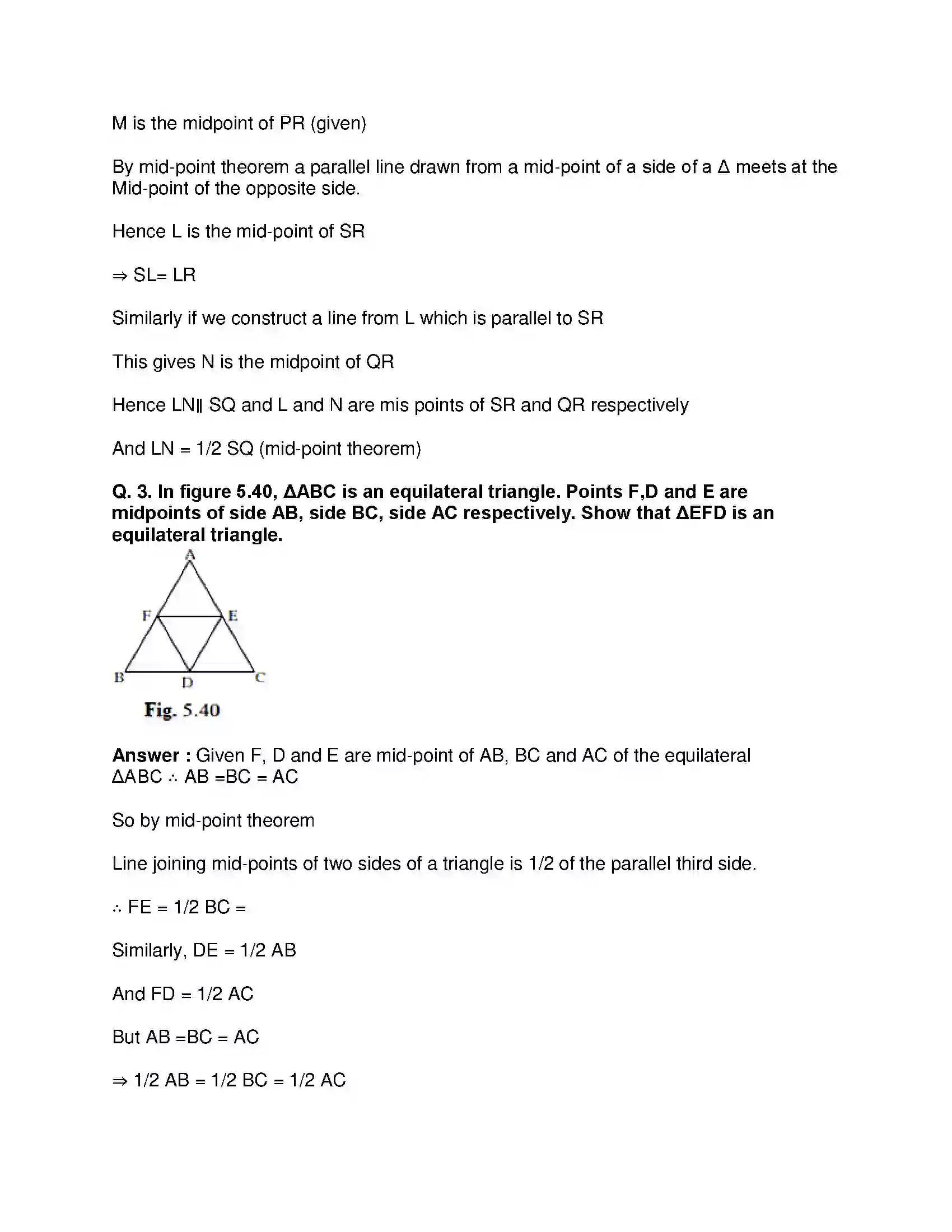 Maharashtra Board Class 9th Mathematics Part-II - English Medium Quadrilaterals Solution 15