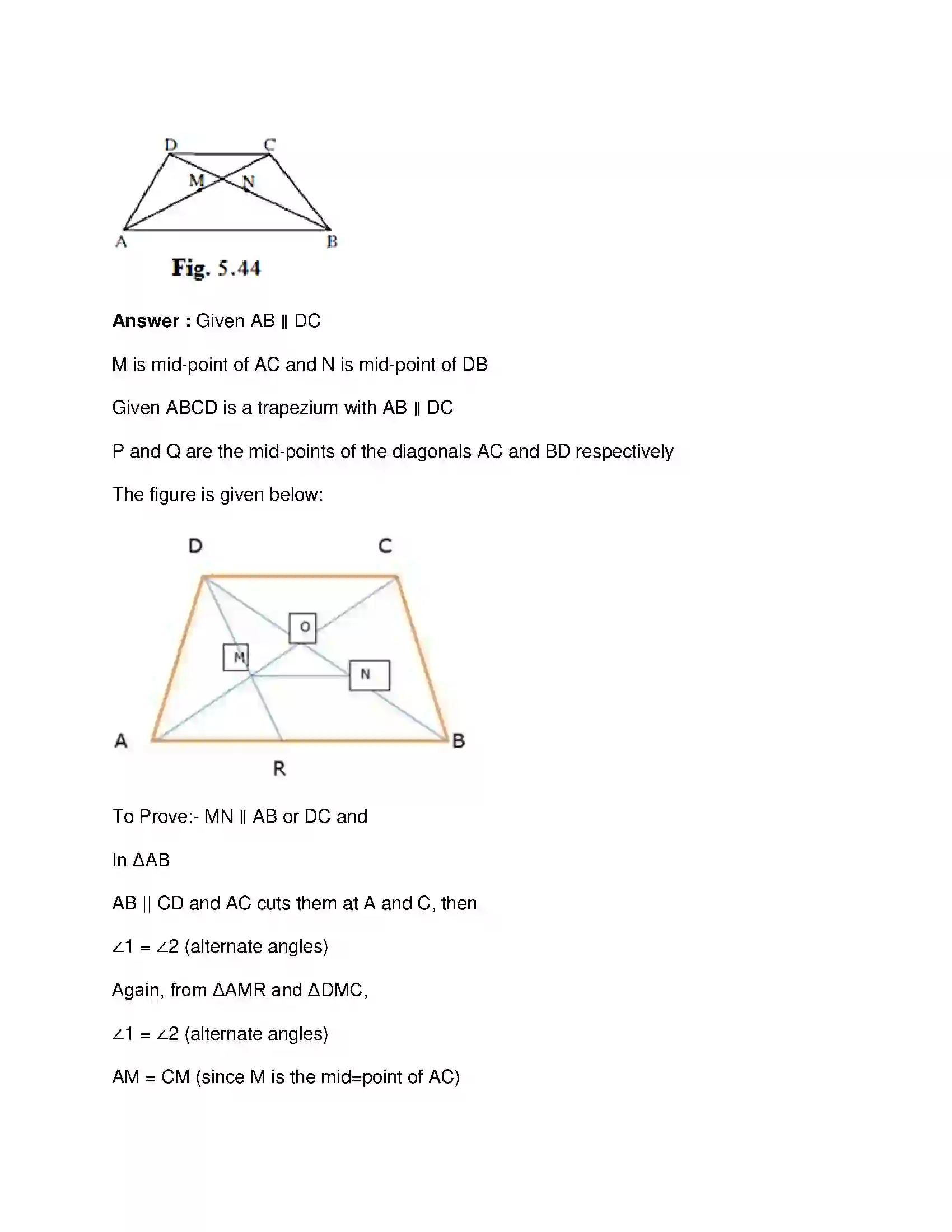 Maharashtra Board Class 9th Mathematics Part-II - English Medium Quadrilaterals Solution 24