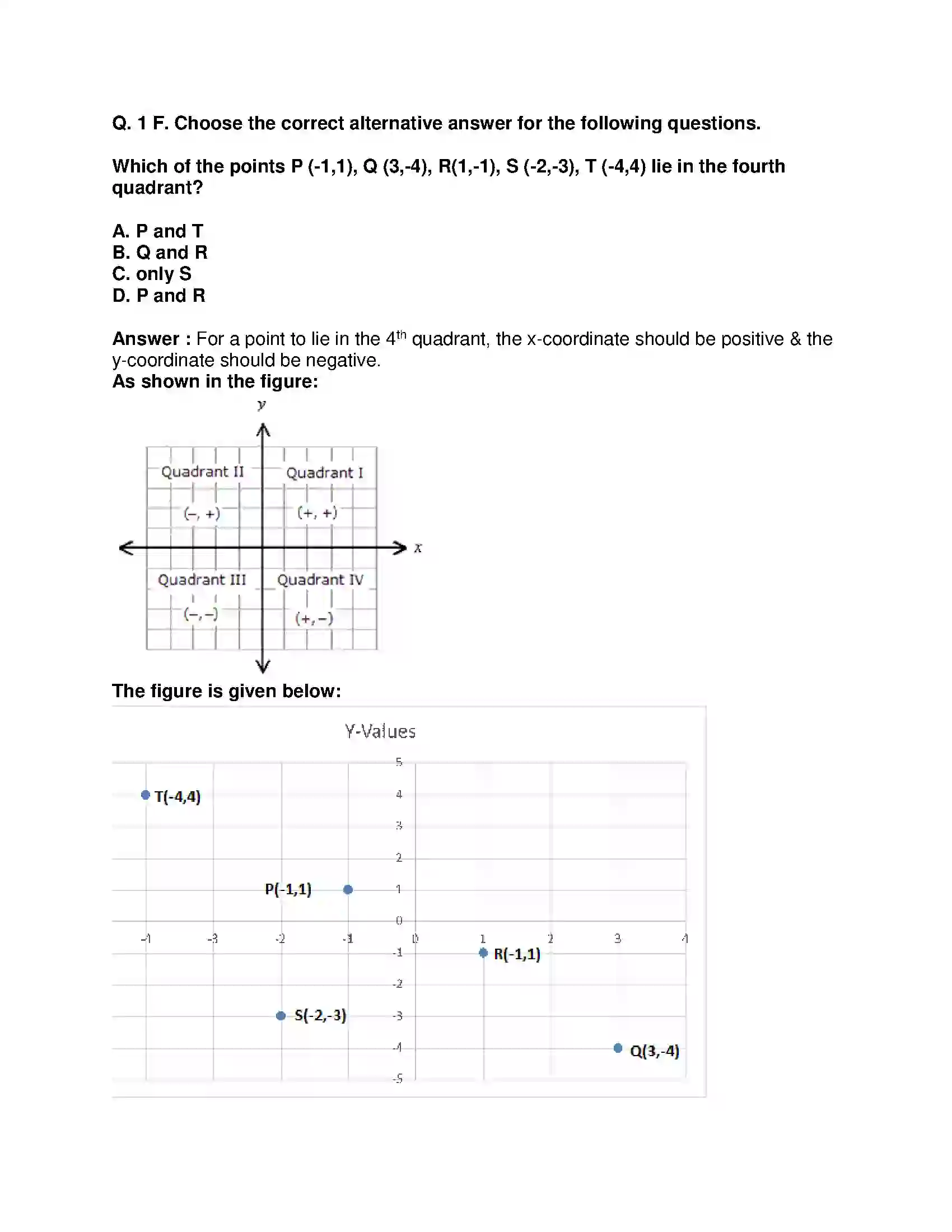 Maharashtra Board Class 9th Mathematics Part-II - English Medium Co-ordinate Geometry Solution 18