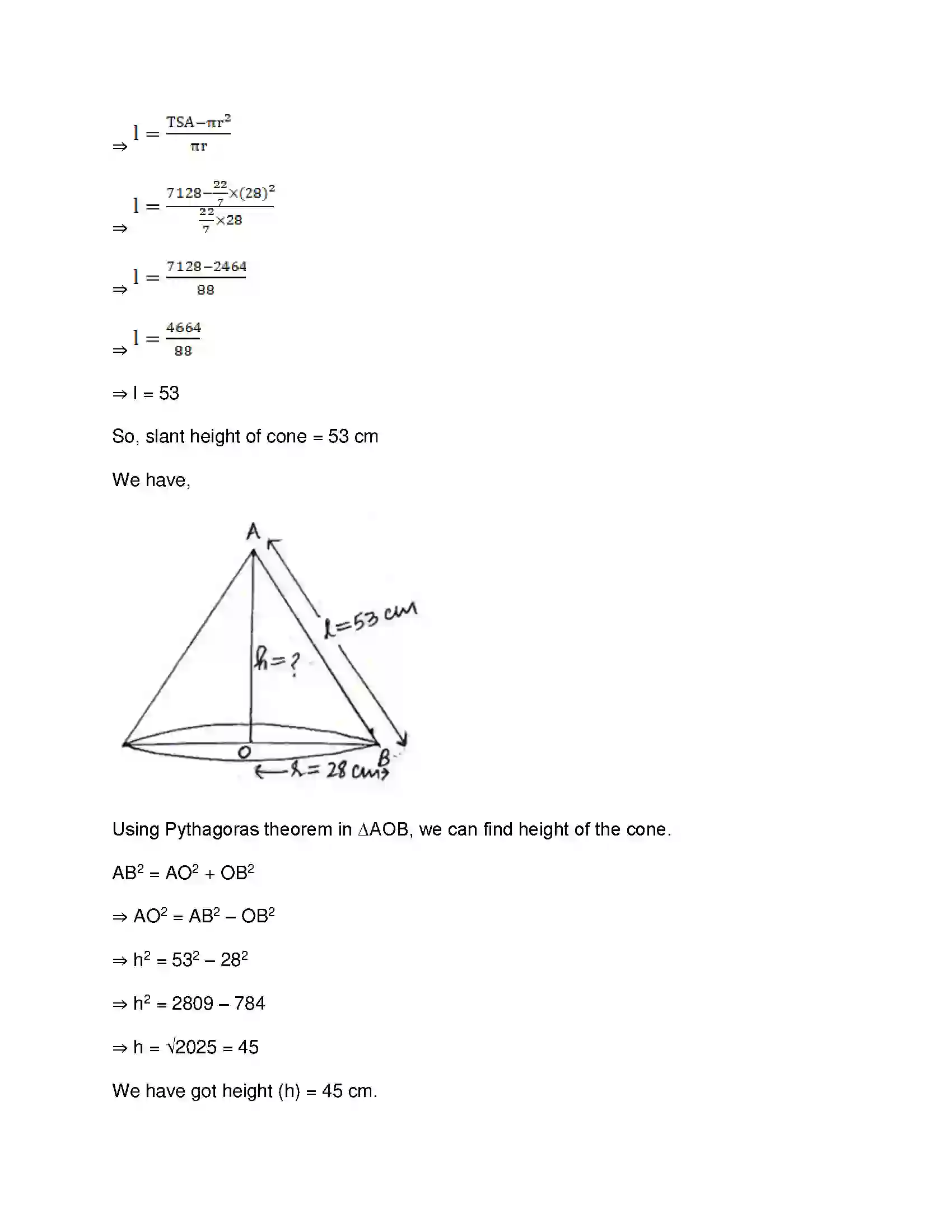 Maharashtra Board Class 9th Mathematics Part-II - English Medium Surface Area and Volume Solution 8
