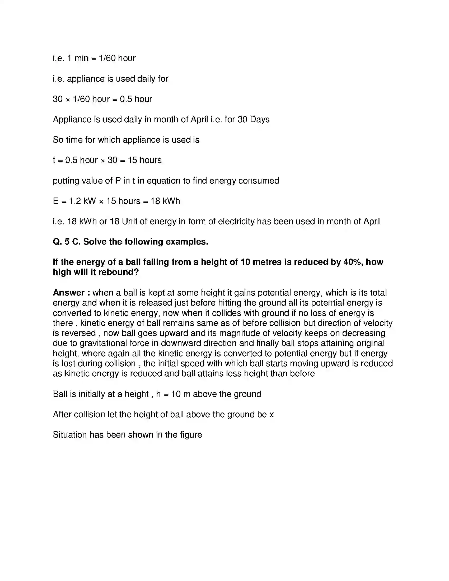 Maharashtra Board Class 9th Science & Technology - English Medium Work and Energy Solution 23