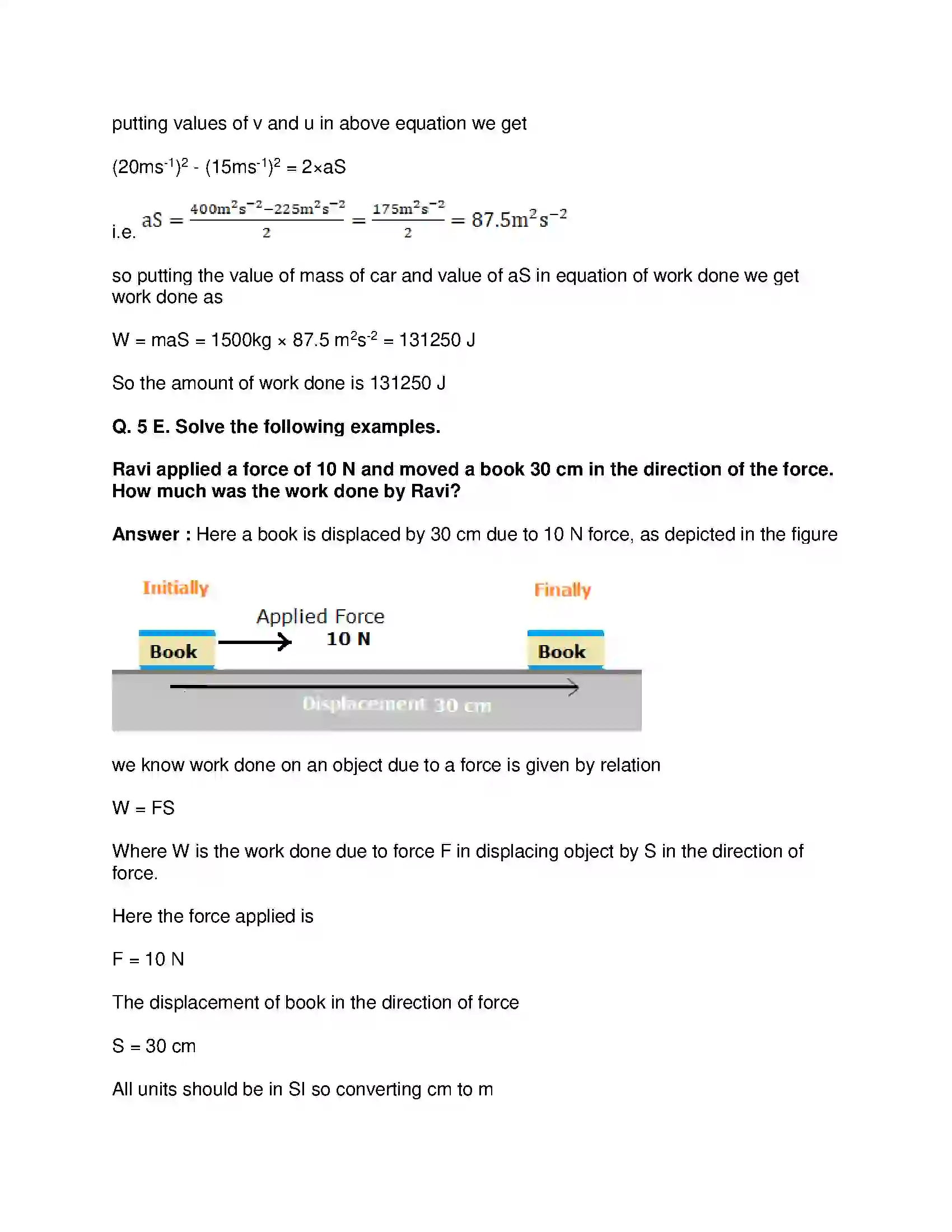 Maharashtra Board Class 9th Science & Technology - English Medium Work and Energy Solution 27
