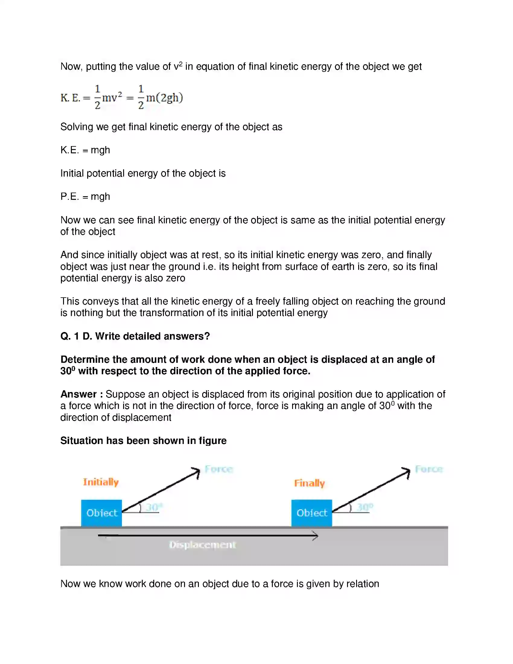 Maharashtra Board Class 9th Science & Technology - English Medium Work and Energy Solution 6