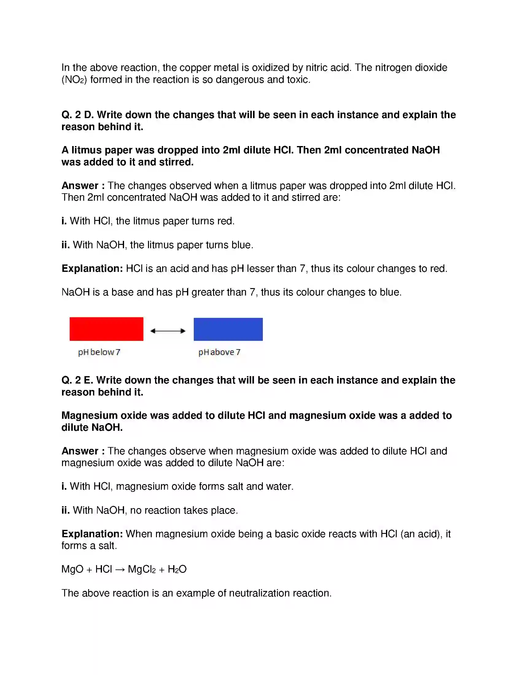 Maharashtra Board Class 9th Science & Technology - English Medium Acids, Bases and Salts Solution 4