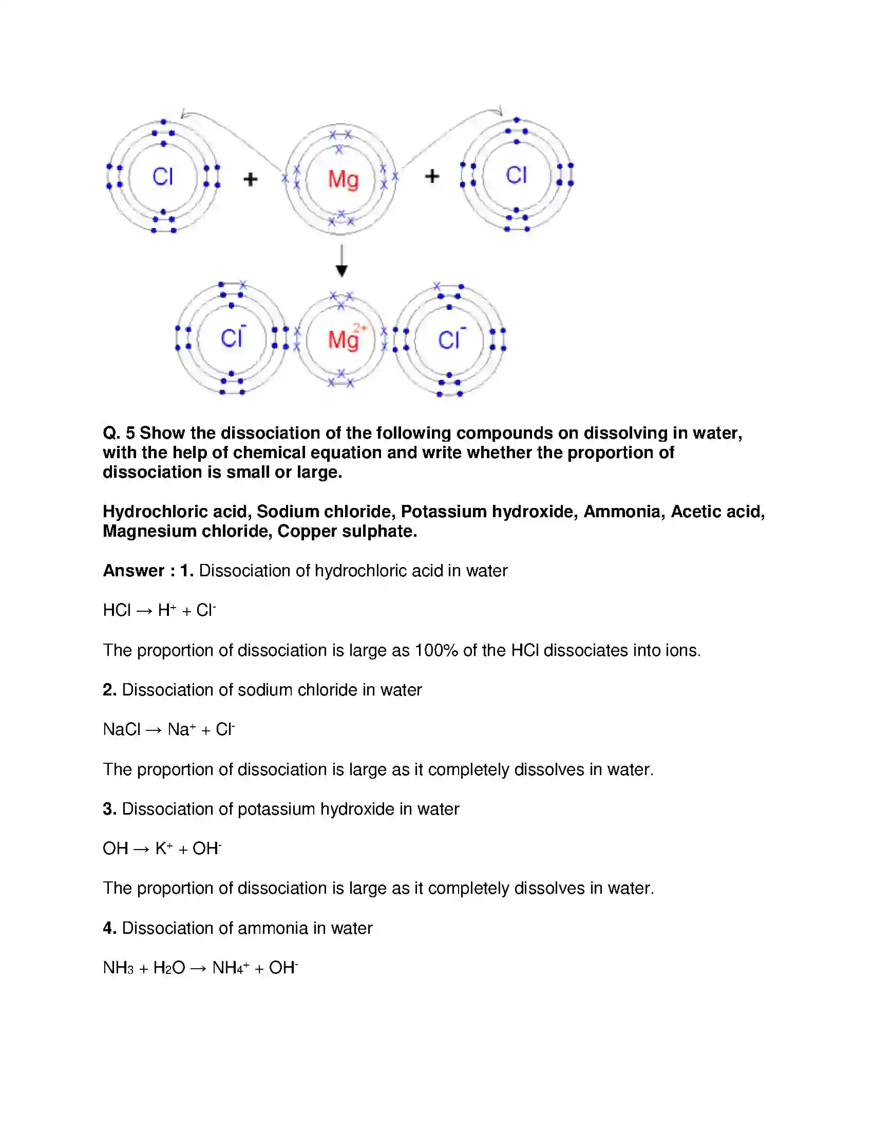 Maharashtra Board Class 9th Science & Technology - English Medium Acids, Bases and Salts Solution 9