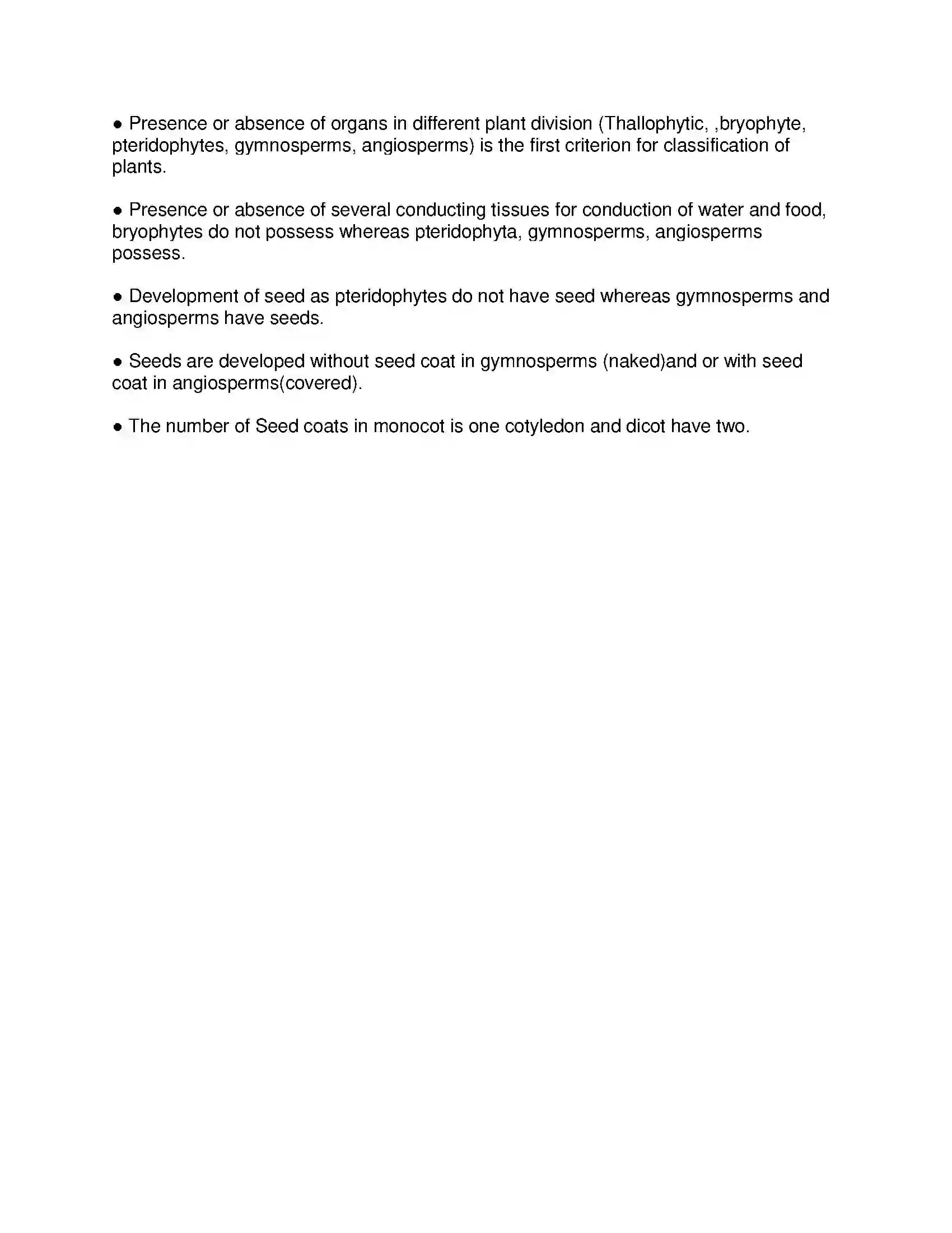 Maharashtra Board Class 9th Science & Technology - English Medium Classification of Plants Solution 10