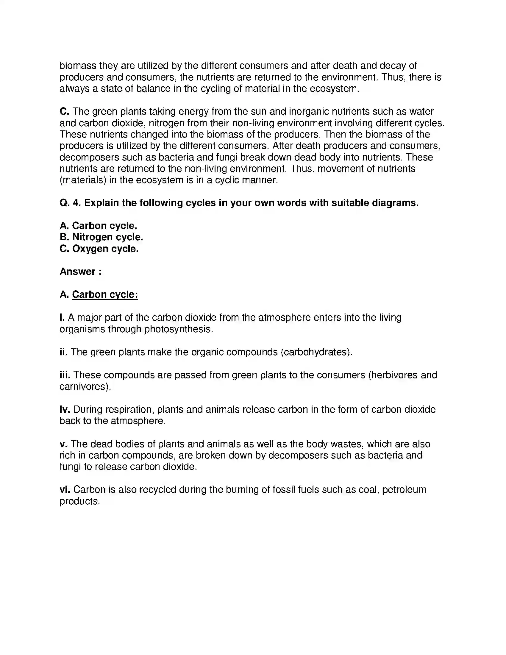 Maharashtra Board Class 9th Science & Technology - English Medium Energy Flow in an Ecosystem Solution 3