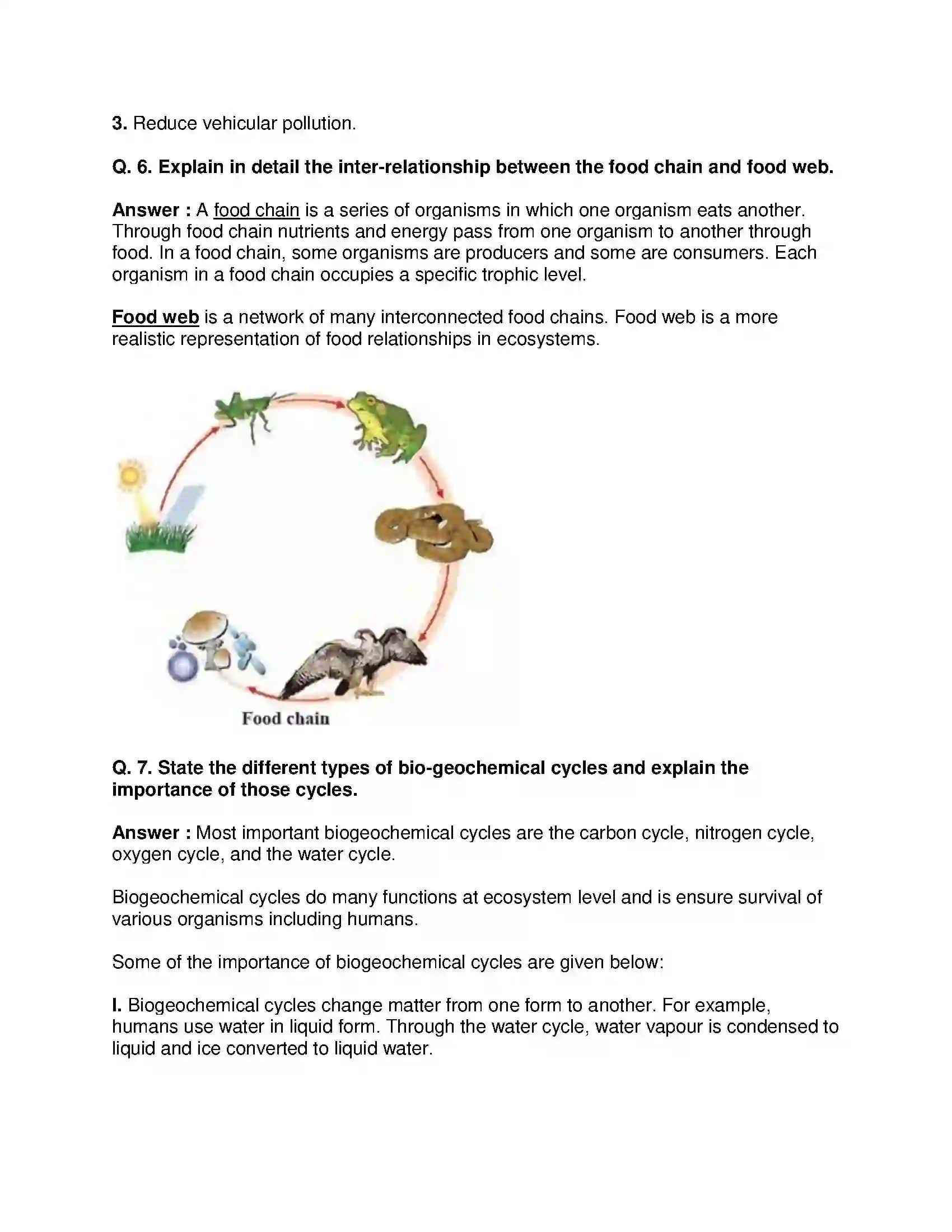 Maharashtra Board Class 9th Science & Technology - English Medium Energy Flow in an Ecosystem Solution 6