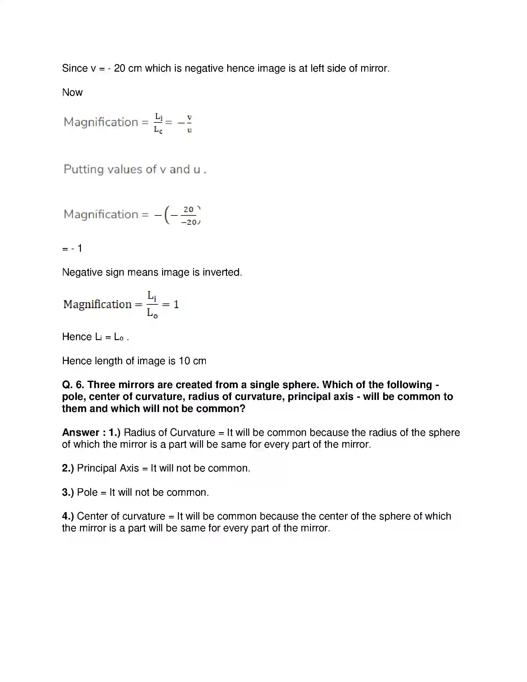 Maharashtra Board Class 9th Science & Technology - English Medium Reflection of Light Solution 11