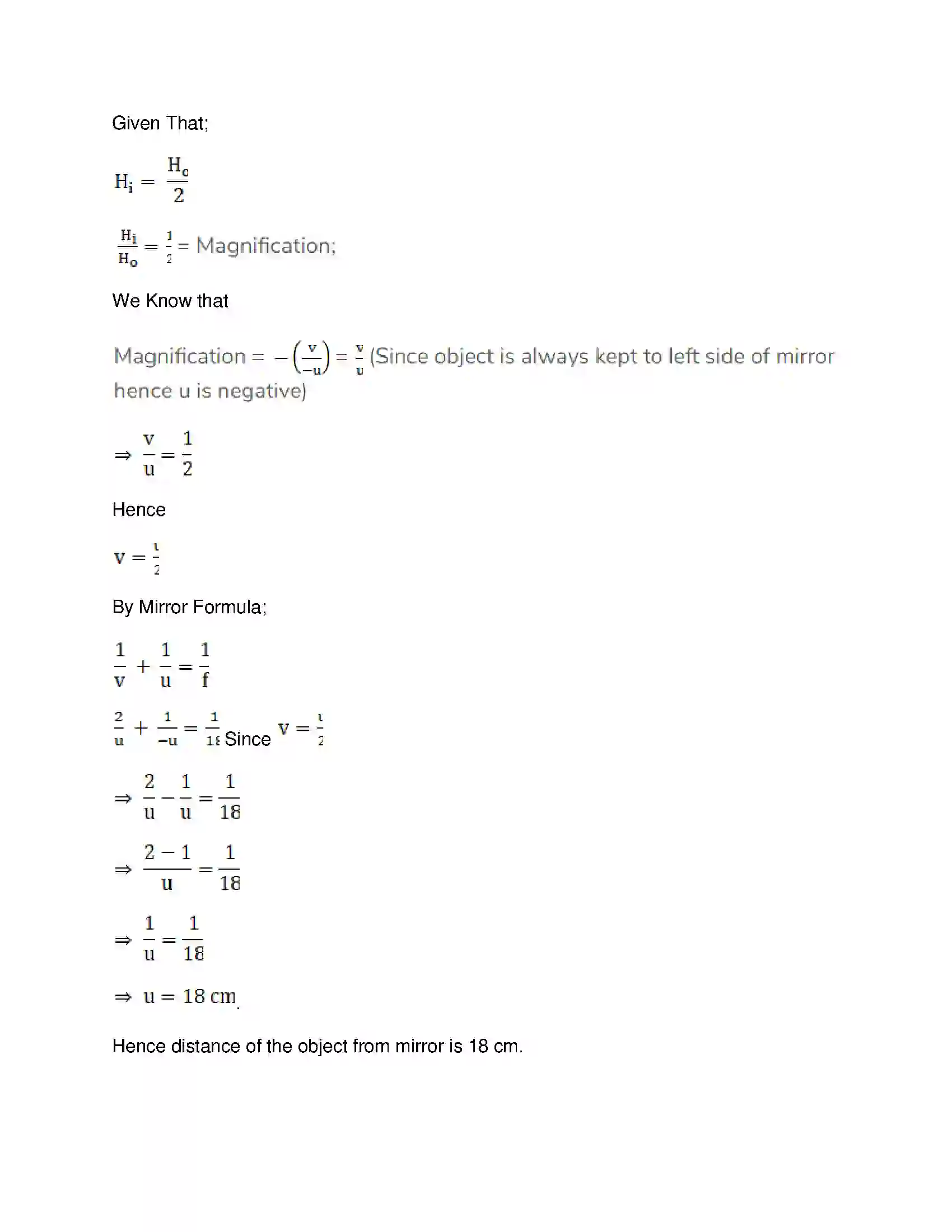 Maharashtra Board Class 9th Science & Technology - English Medium Reflection of Light Solution 9