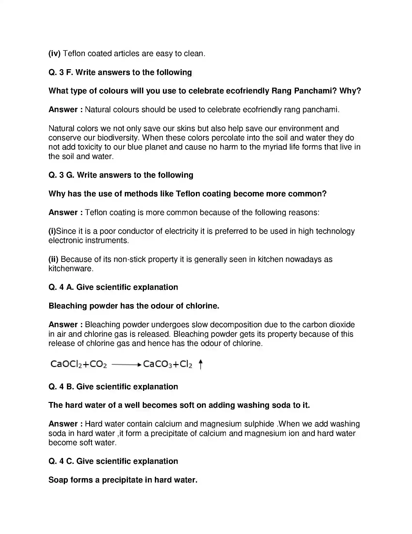 Maharashtra Board Class 9th Science & Technology - English Medium Substances in Common Use Solution 4