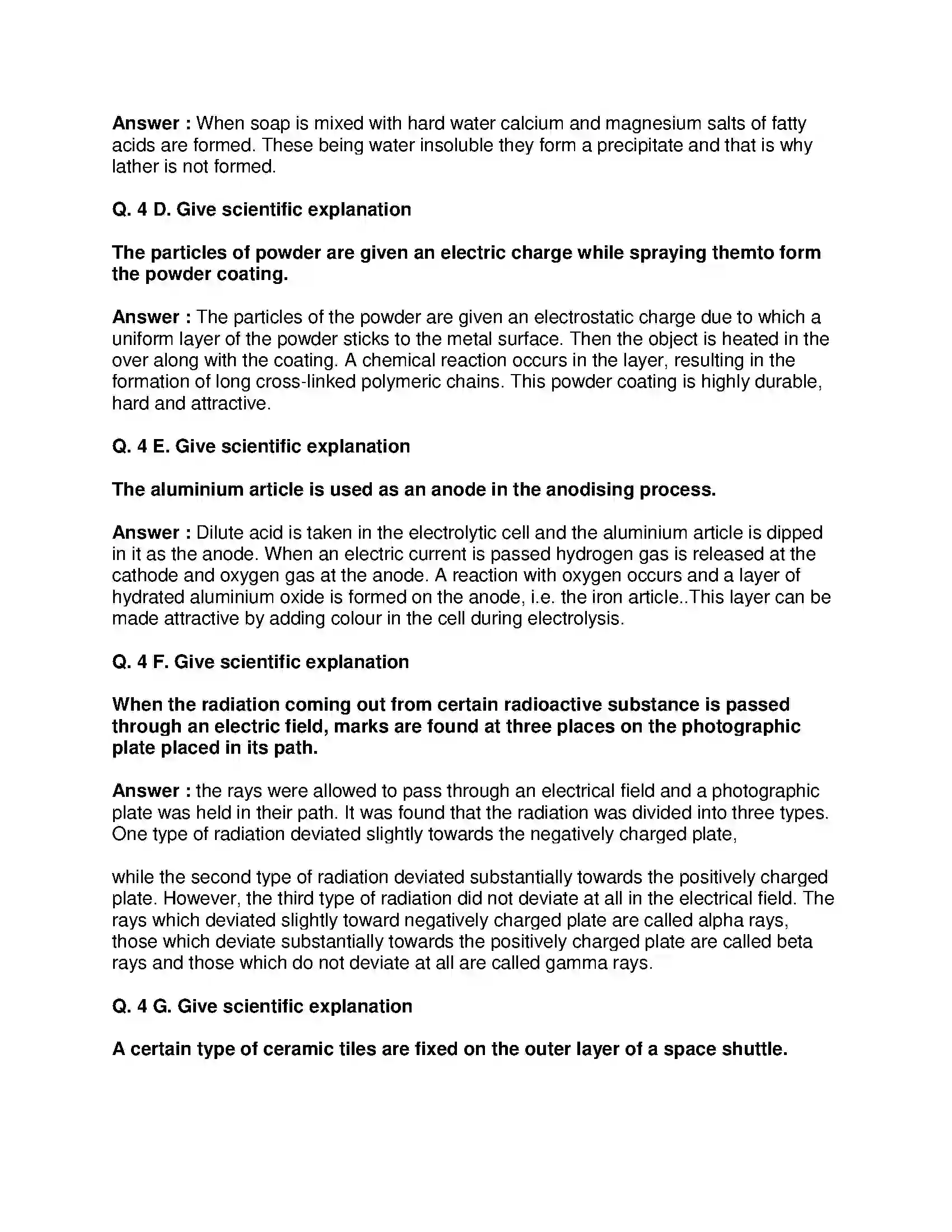 Maharashtra Board Class 9th Science & Technology - English Medium Substances in Common Use Solution 5