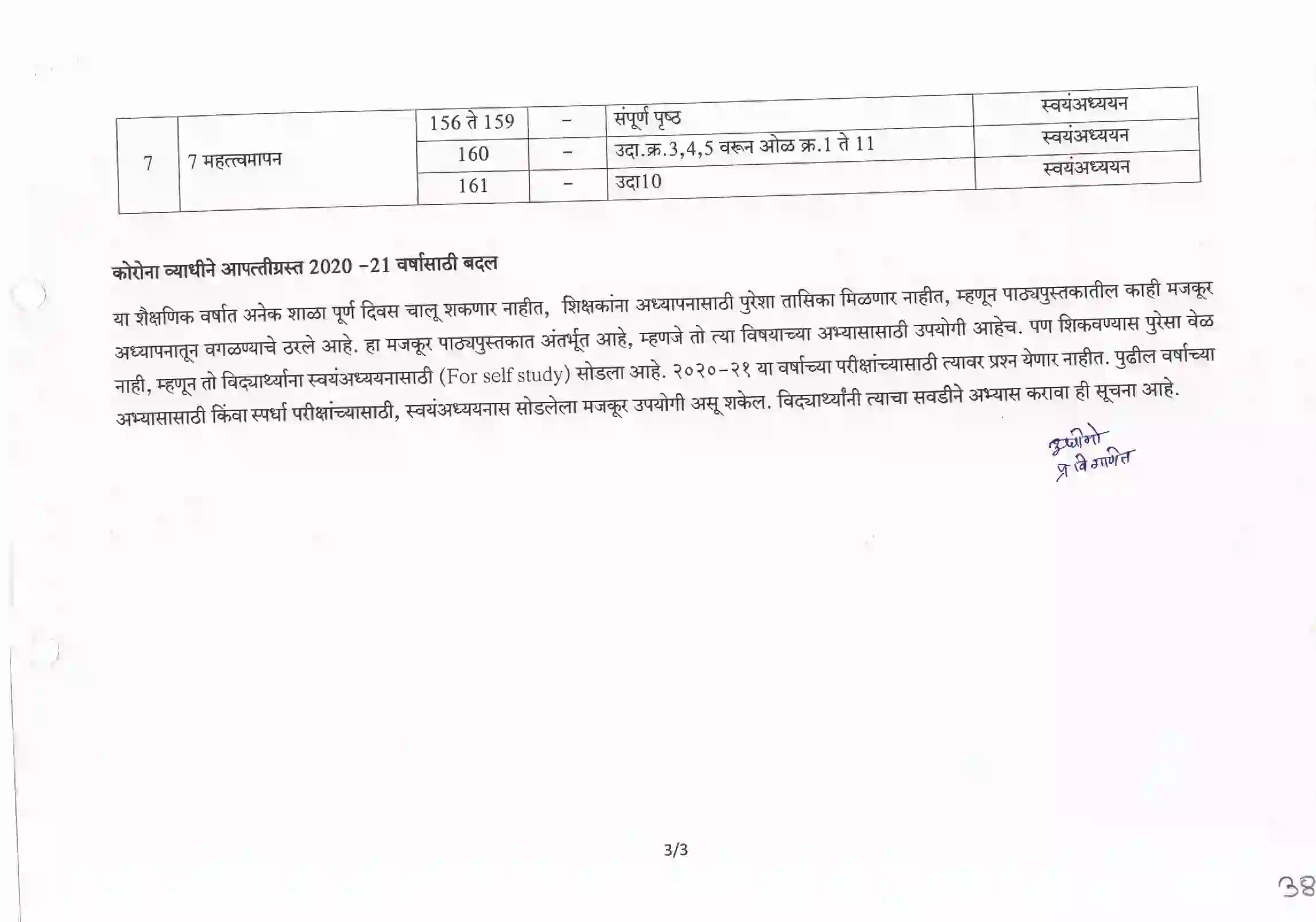 Maharashtra Board Class 10th 2025-26 Maths Syllabus 14