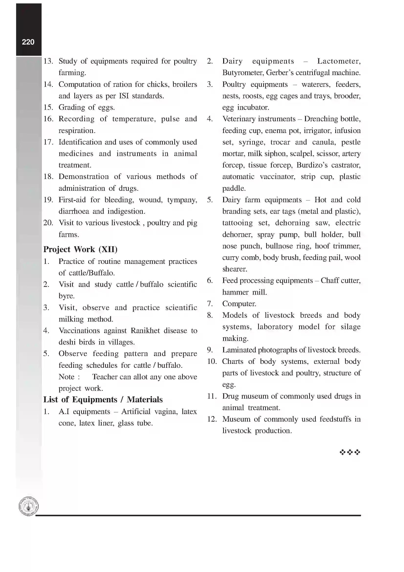 Maharashtra Board Class 12th 2020 Animal Science and Technology Syllabus 6