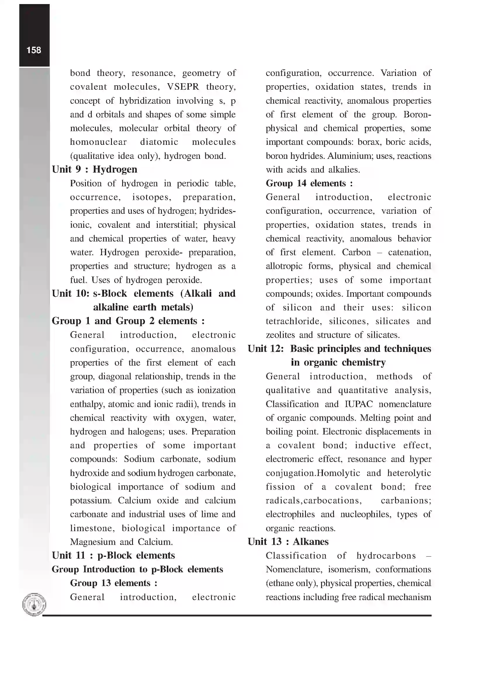 Maharashtra Board Class 12th 2020 Chemistry Syllabus 3