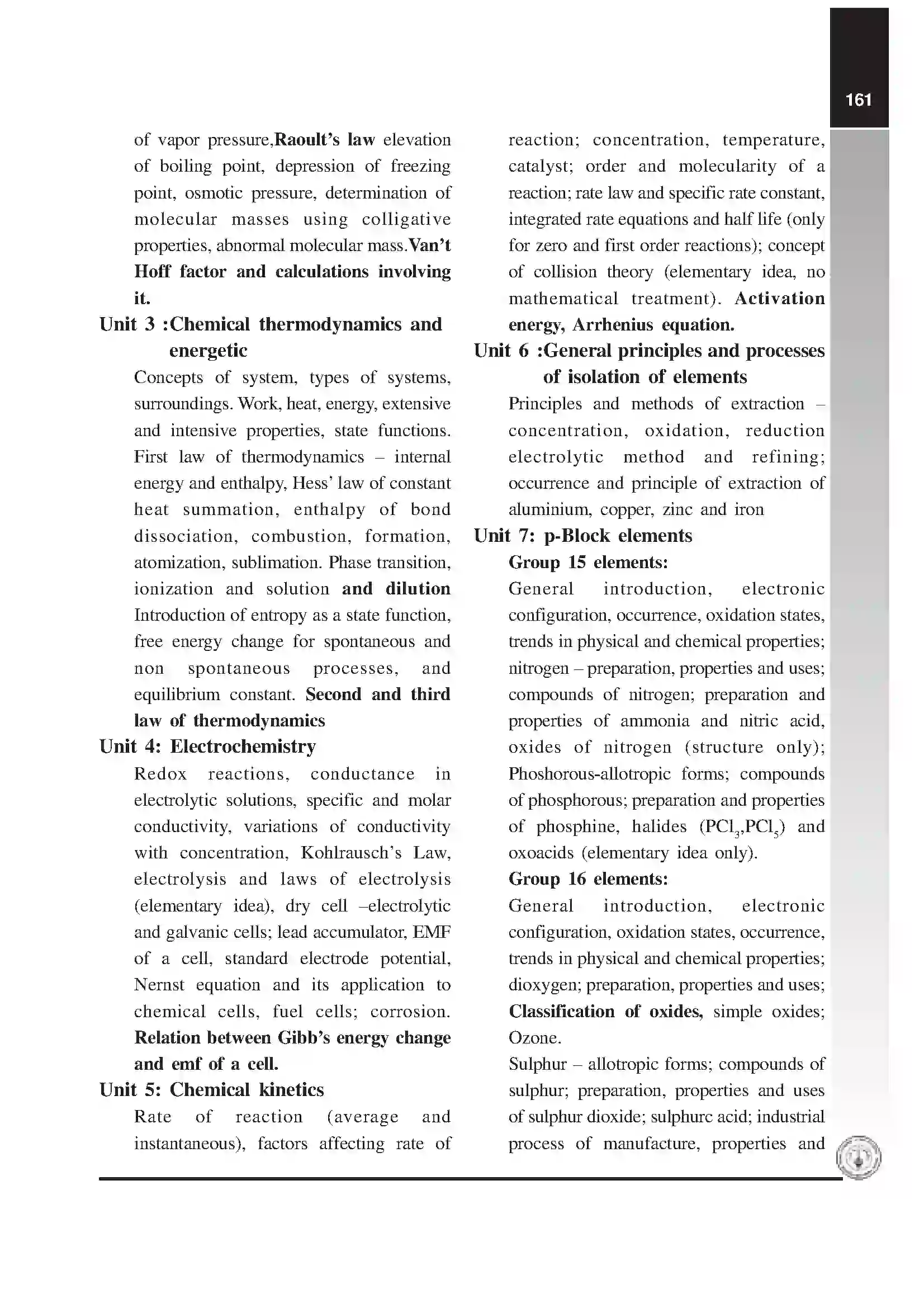 Maharashtra Board Class 12th 2020 Chemistry Syllabus 6