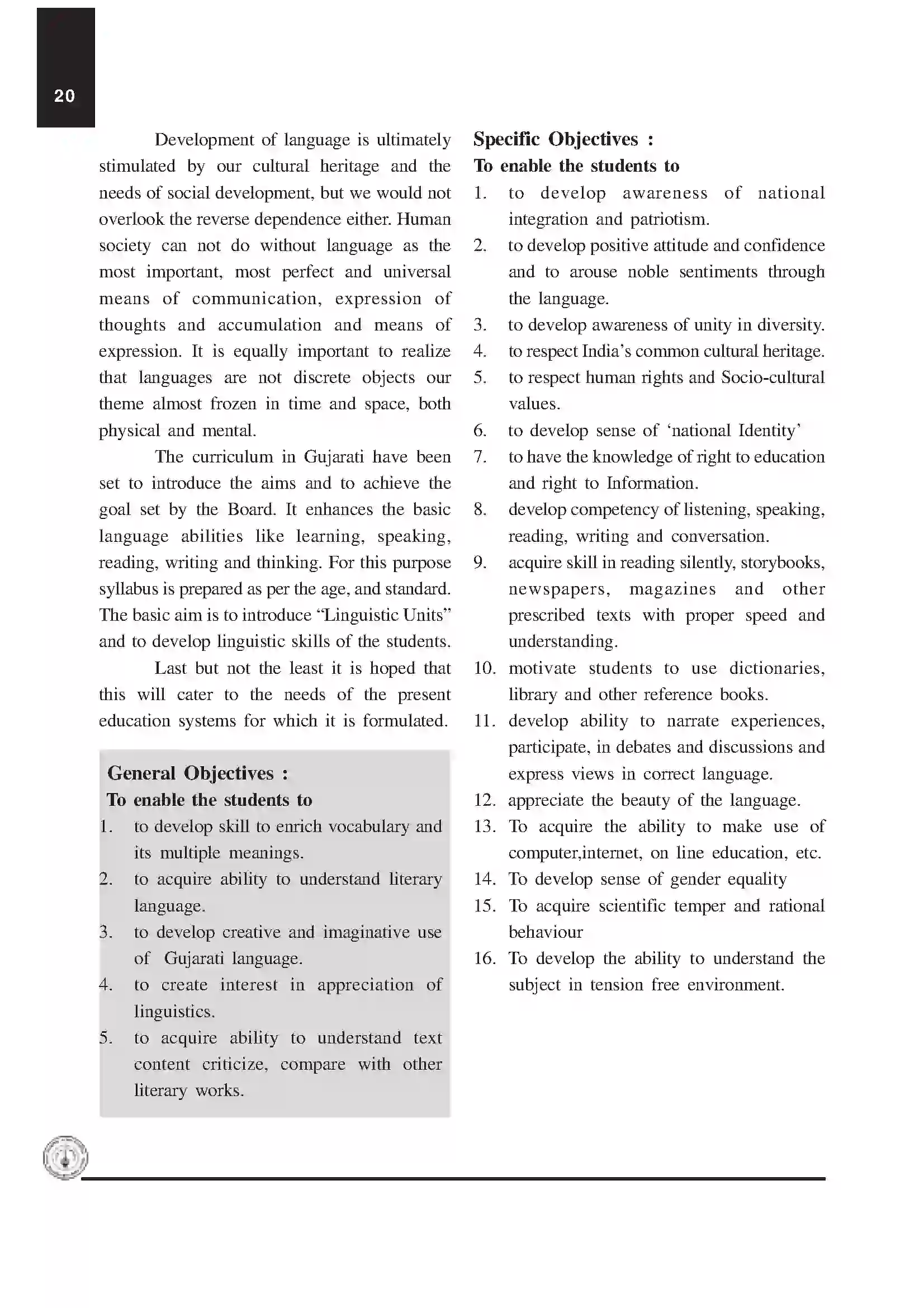 Maharashtra Board Class 12th 2020 Gujarati Syllabus 2