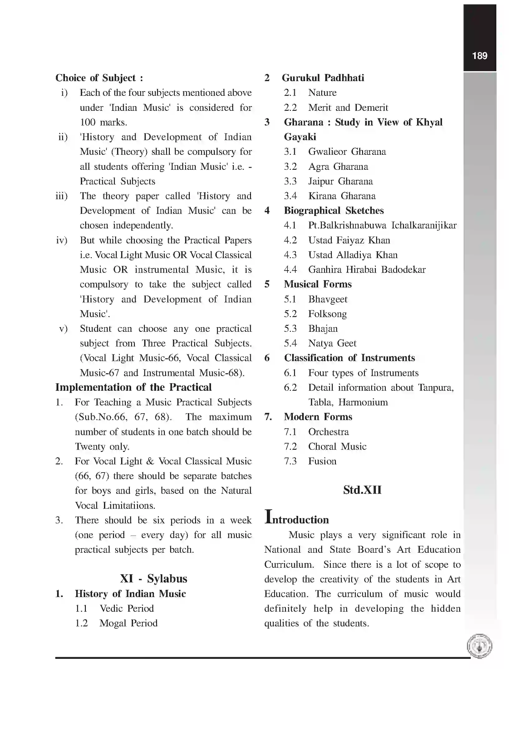 Maharashtra Board Class 12th 2020 History & Devlop Syllabus 2