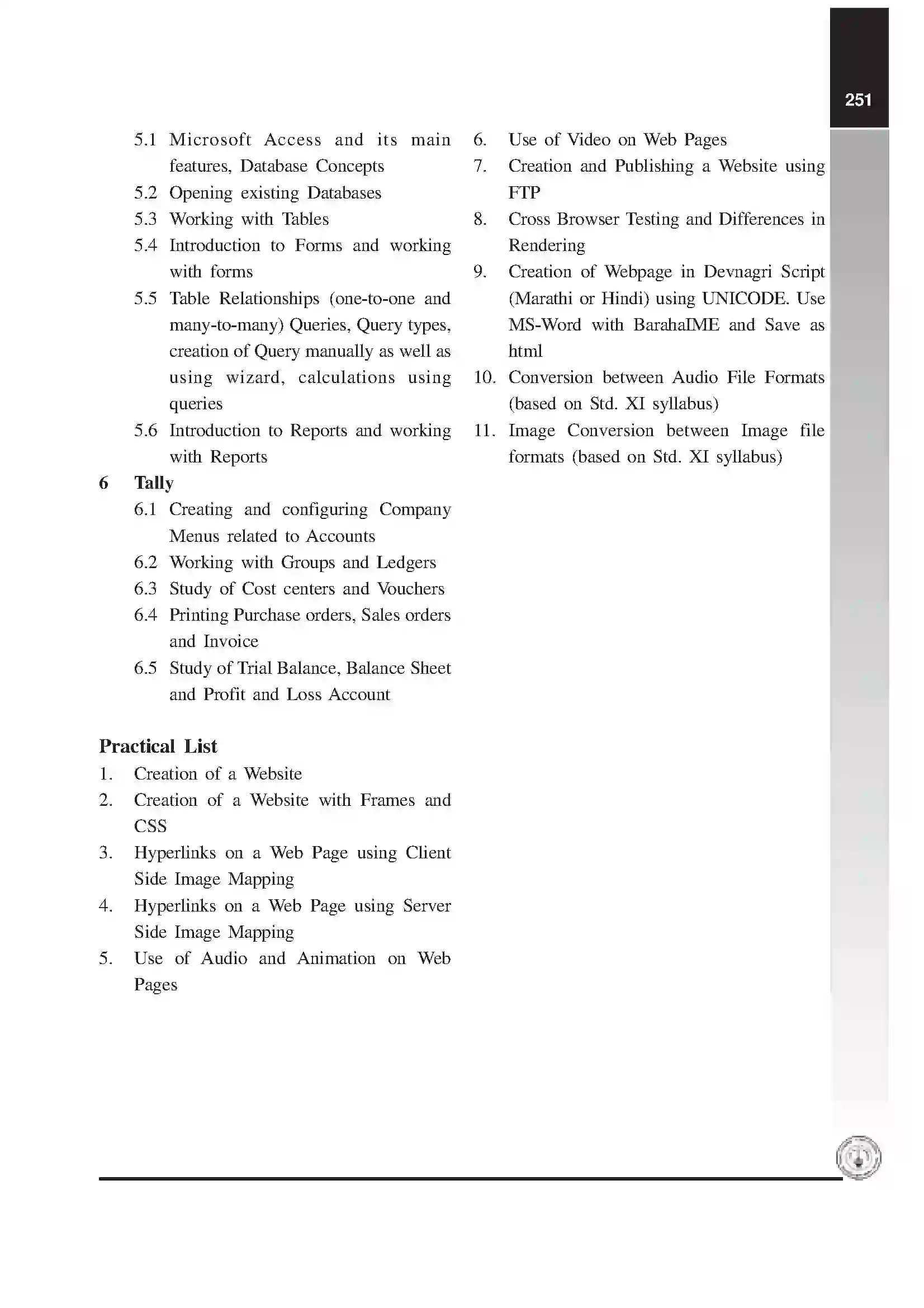 Maharashtra Board Class 12th 2025-26 I.T (Commerce) Syllabus 3